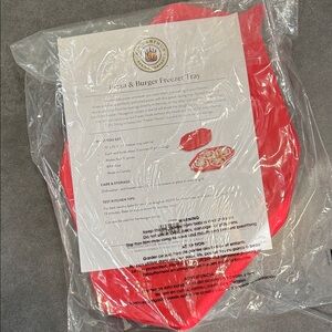 Pizza & Burger Freezer Tray - Red